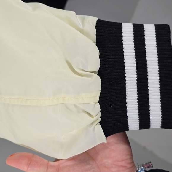 {Hudson} Jeans Black and Cream Varsity Jacket - Sizs XL - Picture 8 of 17